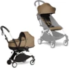 BABYZEN Kinderwagen YOYO2 0+ White Mit Liegewanne Inkl. Textilset Toffee