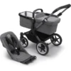 Bugaboo Kombikinderwagen Donkey 5 Base Graphite/Grey Melange