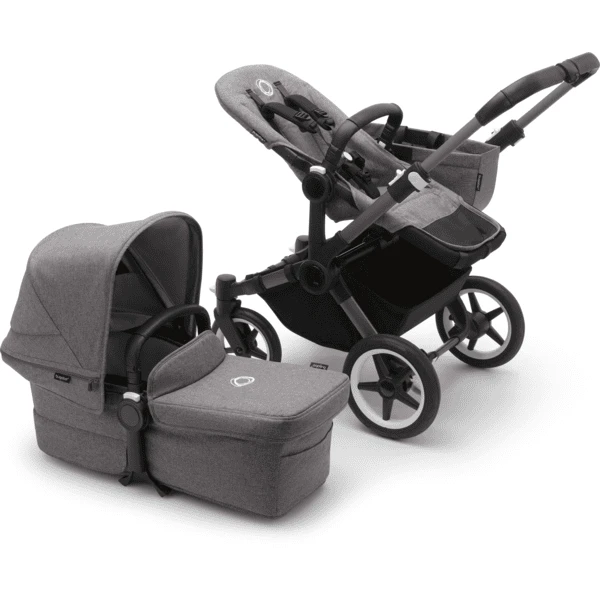 Bugaboo Kombikinderwagen Donkey 5 Mono Complete Graphite/Grey Melange 3 Bugaboo Kombikinderwagen Donkey 5 Mono Complete Graphite/Grey Melange
