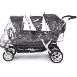 CHILDHOME Regenschutz Für Sixseater Transparent