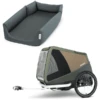 CROOZER Hundefahrradanhänger Dog Mikke Moss Green Inklusive Hundebett Asphalt Grey -Bugaboo Geschäft croozer hundefahrradanhaenger dog mikke moss green inklusive hundebett asphalt grey a399294