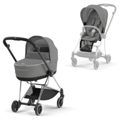 Cybex PLATINUM Kombikinderwagen New Mios Chrome Black Soho Grey