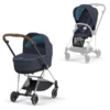 Cybex PLATINUM Kombikinderwagen New Mios Chrome Brown Nautical Blue