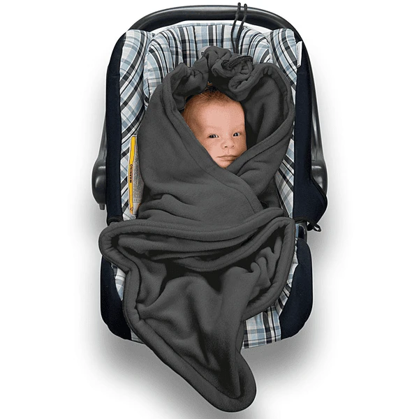 Hoppediz Einschlagdecke Fleece Anthrazit 3 Hoppediz Einschlagdecke Fleece Anthrazit