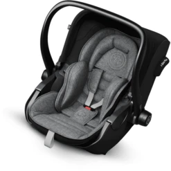Kiddy Babyschale Evoluna I-Size 2 Mit Basisstation Isofix Base 2 Grey Melange Icy Grey