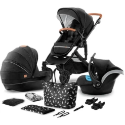 Kinderkraft Kombikinderwagen Prime 2020 3 In 1 Black