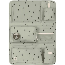 LÄSSIG Car Wrap-to-Go Happy Prints Light Olive