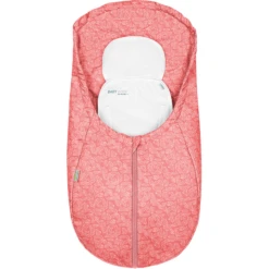 Odenwälder Fußsack Coolmax White Leaves Cranberry