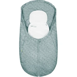 Odenwälder Fußsack Coolmax White Leaves Grey