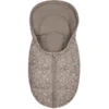 Odenwälder Fußsäckchen BabyNest Fashion Leaves Sweet Chocolate Organic Cotton