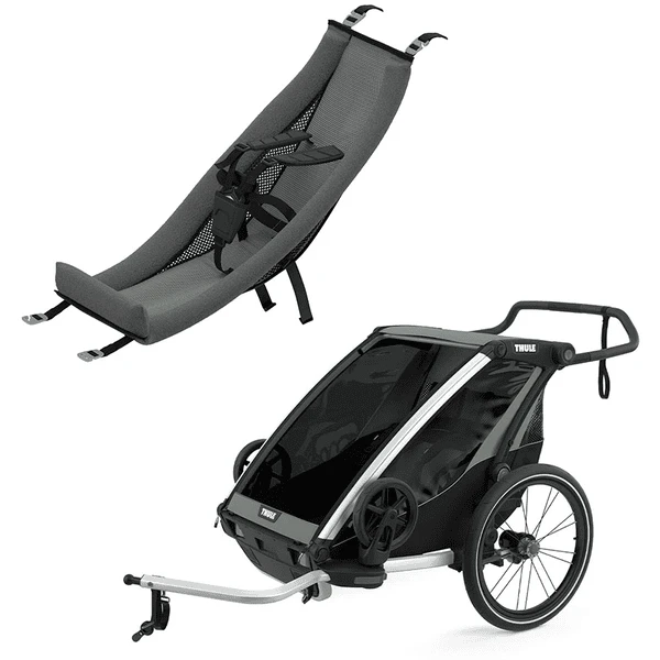 THULE Kinderfahrradanhänger Chariot Lite 2 Agave Inklusive Babysitz Infant Sling 3 THULE Kinderfahrradanhänger Chariot Lite 2 Agave Inklusive Babysitz Infant Sling